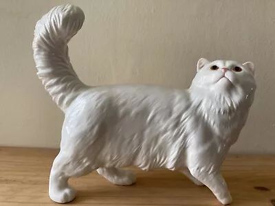 Buy Purrfect BESWICK CONNOISSEUR Collection White PERSIAN Cat • 44£