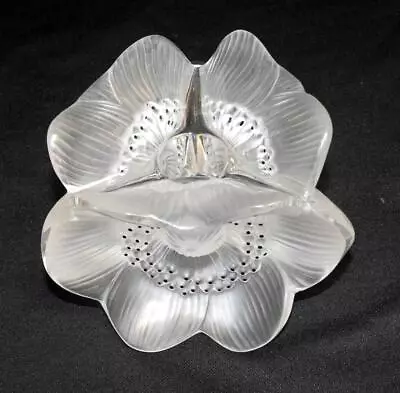 Buy Lalique France Anemones 3 Sided Candle Holder Beautiful • 139.78£