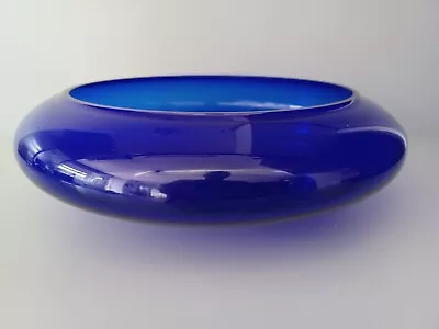 Buy Cobalt Blue Glass Large Fruit / Salad Bowl  • 39.90£