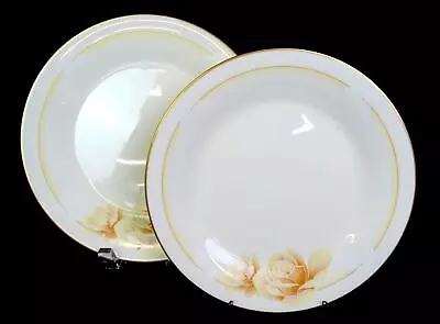 Buy Noritake Japan Porcelain 2 Pc #7271 Devotion 10 1/2  Dinner Plates 1983-1992 • 39.58£