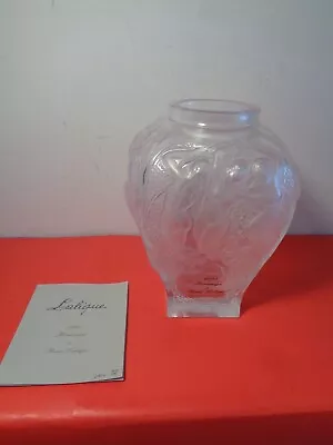Buy RARE Lalique France 1995 Hommage To Rene Lalique LE # 685/999 Frosted Vase COA • 1,863.86£