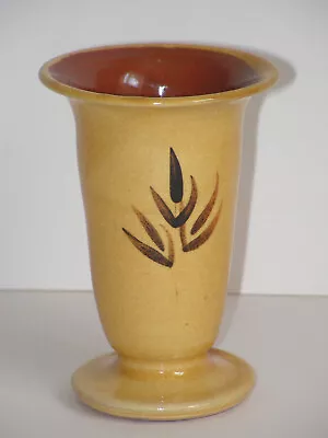 Buy Vintage, Glazed, Studio Pottery, Monogrammed, Trumpet  Posy Vase • 12.50£
