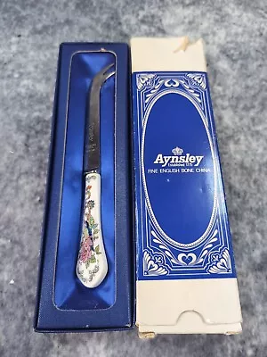 Buy Vintage Aynsley Pembroke Bone China Boxed Cheese Knife Stainless Steel  • 6.99£