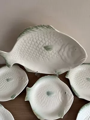 Buy Art Deco Shorter 13 Piece Fish Set With Platter Plates Tureen Sauce Jug…Iconic • 49.99£
