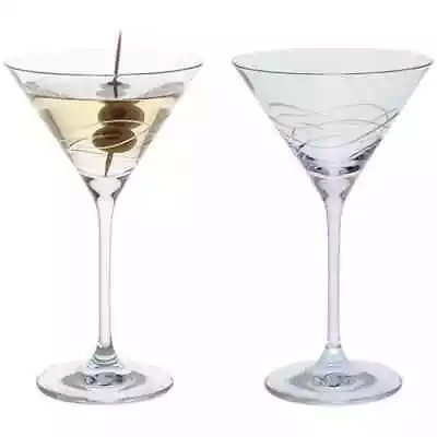 Buy Dartington Crystal Martini Glasses Twilight Collection 210ml Set Of 2 Boxed • 47.60£