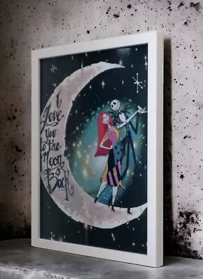 Buy Jack Skellington Picture Framed Wall Hanging Size A4 • 9.99£