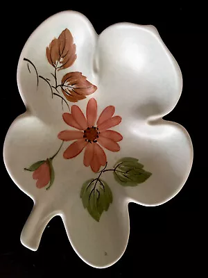 Buy Vintage Radford Pottery Handpainted Floral Leaf Art Dish • 16£