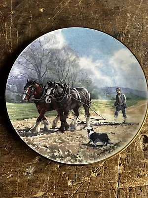 Buy Royal Grafton Fine Bone China Collectors Plate Working Horses No 4 Harrowing   • 5.50£