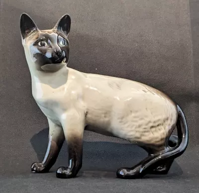 Buy Vintage Beswick Siamese Cat Figure Height 16cm • 24.95£