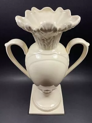 Buy Vtg Royal Creamware Originals Porcelain Embossed 12.5 In Pedestal Urn Shape Vase • 121.15£