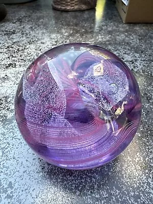 Buy Scottish Caithness Glass ORIENTAL SILK Paperweight Signed On Base Very Pretty • 10£