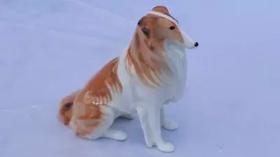 Buy USSR  Lomonosov Model Of A  Porcelain  Rough Collie  Dog  Russia 15 Cm  High • 12.98£