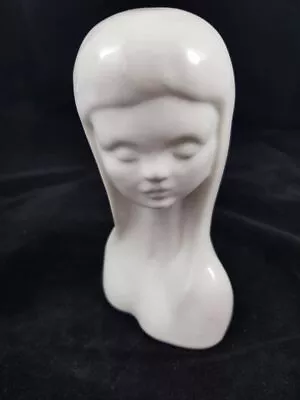 Buy David Sharp For Rye Pottery, High Gloss White Bust, Ceramic, Stylized Female • 49£