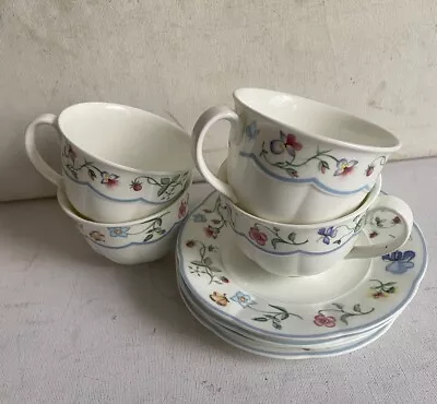 Buy Villeroy & And Boch MARIPOSA Mettlach Tea / Coffee Cups And Saucers Set For 4 • 30£