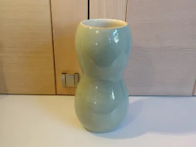 Buy Rare Denby Energy Celadon Green Peanut Shell Shaped Stoneware Vase • 17£