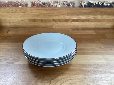 Buy Royal Worcester Classic Platinum Set 4 Saucers VGC Spares • 11£