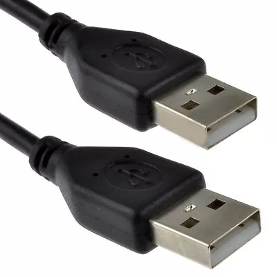 Buy USB 2.0 A To A Cable Male To Male Lead 24AWG Copper High-Speed 50cm/1m/2m/3m/5m • 3£