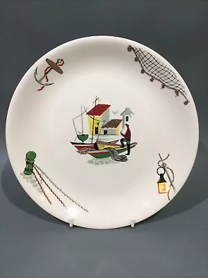 Buy Vintage Alfred Meakin “ Brixham “ Retro Fishing Design Dinner Plate • 24.95£