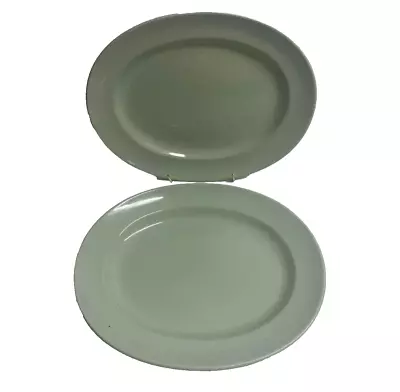 Buy Spode Flemish Green Platters Set Of 2, Mid Century, Vintage, Tableware • 22.99£