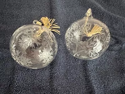 Buy 2 Waterford Marquis Crystal Ornaments - 1 Starburst And 1 Snowflakes - Pre-owned • 20.96£