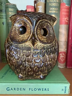 Buy Vintage Owl Money Box Studio Pottery Raised Detail Retro Owl 70s Peter John • 9.99£