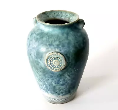 Buy Conwy Pottery Wales Celtic Heritage Collection Vase Mottled Green European Rare • 32.62£