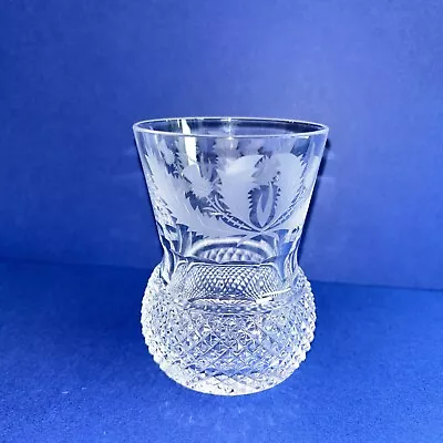 Buy Edinburgh Crystal Thistle Double Old Fashioned Large Whiskey Glass 10cm/ 4” • 125£