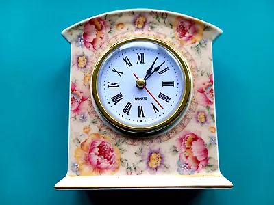 Buy Royal Doulton Clock Darjeeling English Fine Bone China Perfect Working England • 19.99£