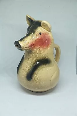 Buy Antique French Sarreguemines Pig Jug Majolica Pottery Late 1800s • 44£