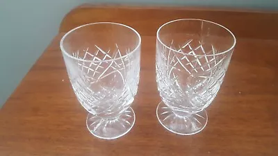 Buy Waterford Crystal Footed Juice Glasses (2) Mint, Signed • 24£