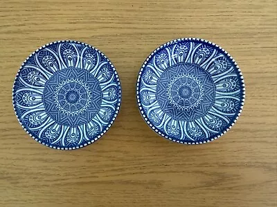 Buy Set Of Two - Blue And White Small Dipping Bowls - Del Rio Salado - Spain - BNWT • 4.99£