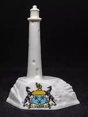 Buy W H Goss Crested China Model Of Longships Lighthouse - Crest LIZARD (local) • 11£