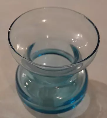 Buy Vintage Blue Glass Candle Holder • 2.99£