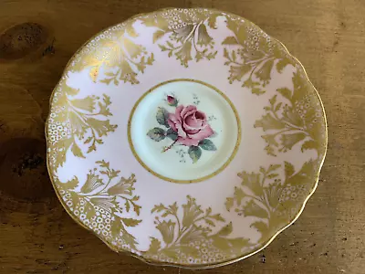 Buy Vintage Paragon Fine Bone China Saucer Only - Double Warrant - Pink Cabbage Rose • 7.50£