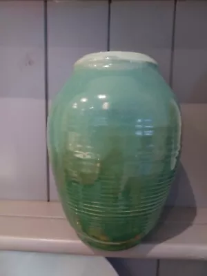 Buy Signed J Barrie Art Studio Pottery Handmade Vase Greens And Blues • 19.99£