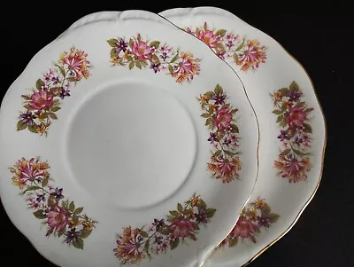 Buy Vintage Colclough Tea Set Bone China  Wayside   2 X Cake Plates Spares (23p) • 17.50£