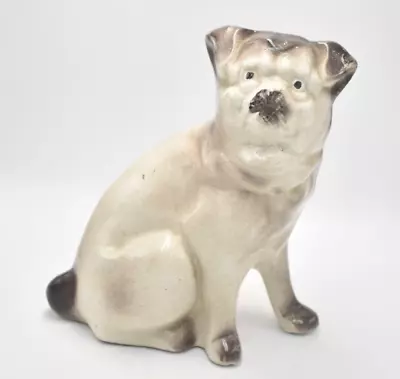 Buy Antique Scottish Bridgeness Bo'ness Pottery Pug Dog Figurine Statue Ornament • 32.95£