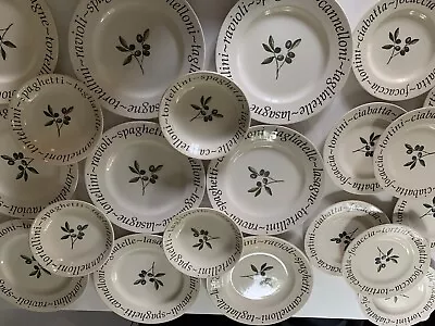 Buy CREATIVE TABLEWARE ITALIAN  LARGE DINNER SET-20 Pieces *BARGAIN* Plates Bowls • 60£