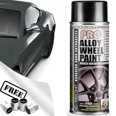 Buy Bavarian Dark Anthracite Alloy Wheels Spray Paint Charcoal E-Tech PRO 703+CP • 11.95£