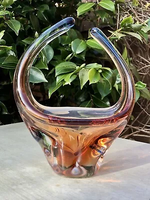 Buy Vintage Czech Mstisov 'Niagara' Series Art Glass Vase Designed By Karel Zemek... • 9.99£