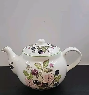 Buy St. George England Fine Bone China Berries Fruit White Teapot Vintage • 23.33£