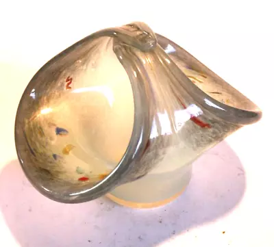 Buy Stunning Scottish Art Glass  Basket Style Bowl - Beautiful Piece. • 18£