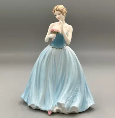 Buy Coalport Dearest Rose Limited Edition Lady In Blue Dress Figurine. • 59.99£