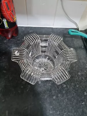 Buy Vintage Sowerby Art Deco Glass Bowl Free Postage • 12.99£