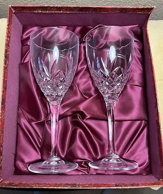 Buy Doulton International Crystal Glass Set - Finest Cut Crystal Monique Wine Pair • 18.62£