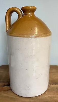 Buy Vintage Large Stoneware Pottery Glazed Bottle Flagon Country Kitchen 34cm Tall • 13.99£