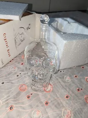 Buy Crystal Head Glass Skull Vodka Decanter 550ml • 16.50£