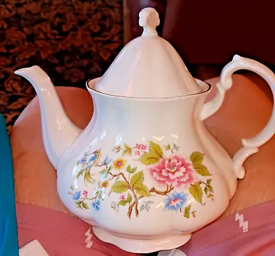 Buy Royal Vale Bone China Teapot Made In England, English Roses Pattern Never Used • 39.21£