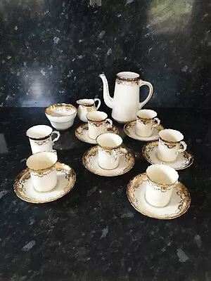 Buy Antique Hammersley & Co 6x Demitasse Set W/Coffee Pot, Milk Jug & Sugar Bowl • 30£