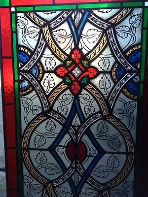 Buy Double Glazed Leaded Coloured Stained Glass Panel For Windows / Doors • 250£